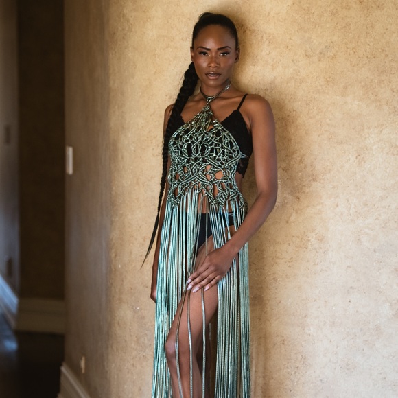 Handmade Macramé Dress - Picture 14 of 17